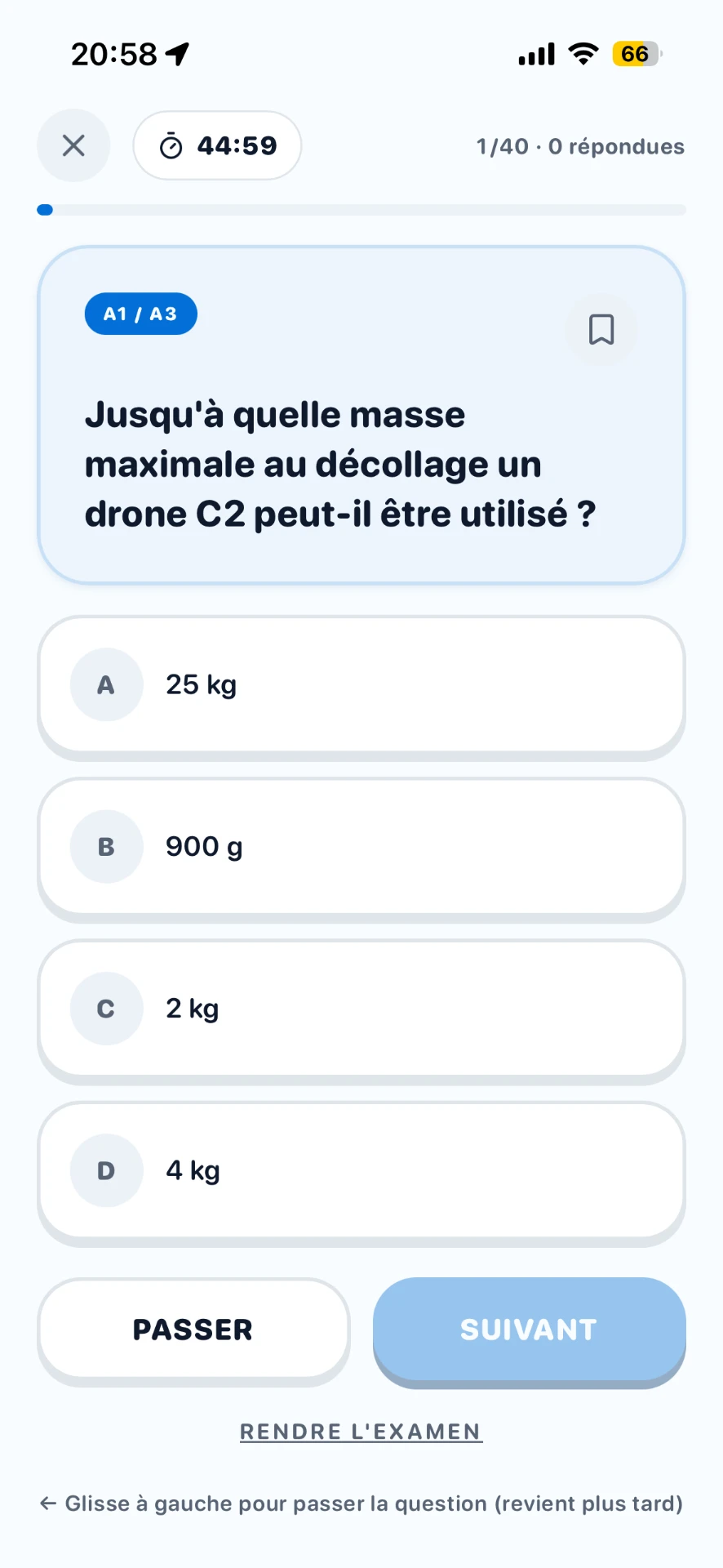 Capture d'écran de l'app DroneAce