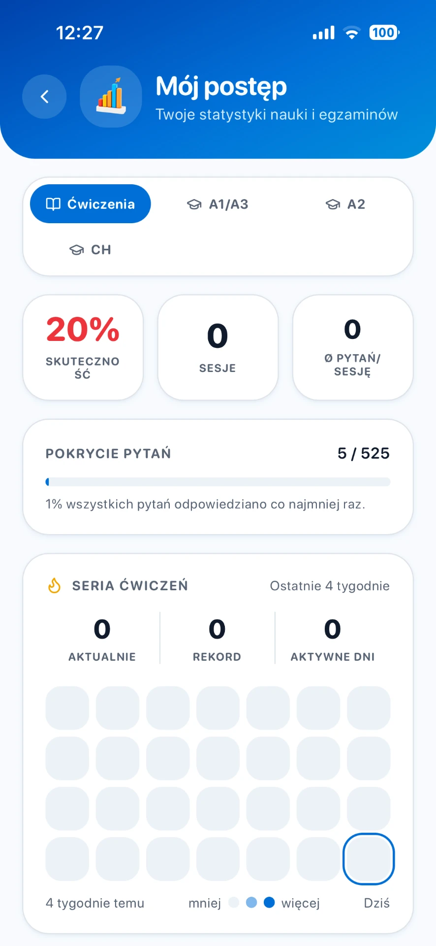 Zrzut ekranu aplikacji DroneAce